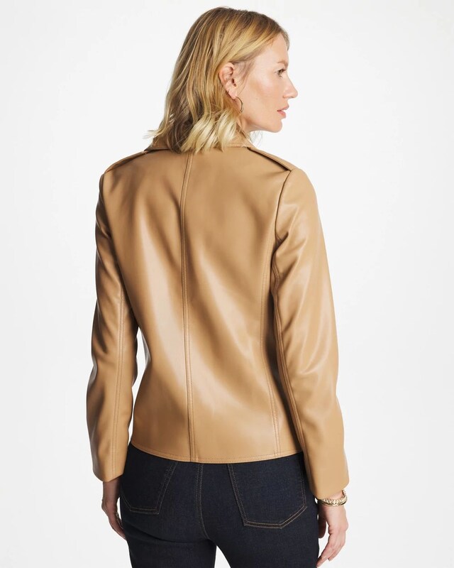 Faux Leather Moto Jacket - image 3